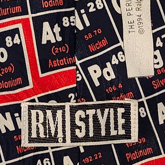 FUN RALPH Marlin & Co. The Periodic Table Neck Tie 1994 Novelty Tie - Picture 3 of 6